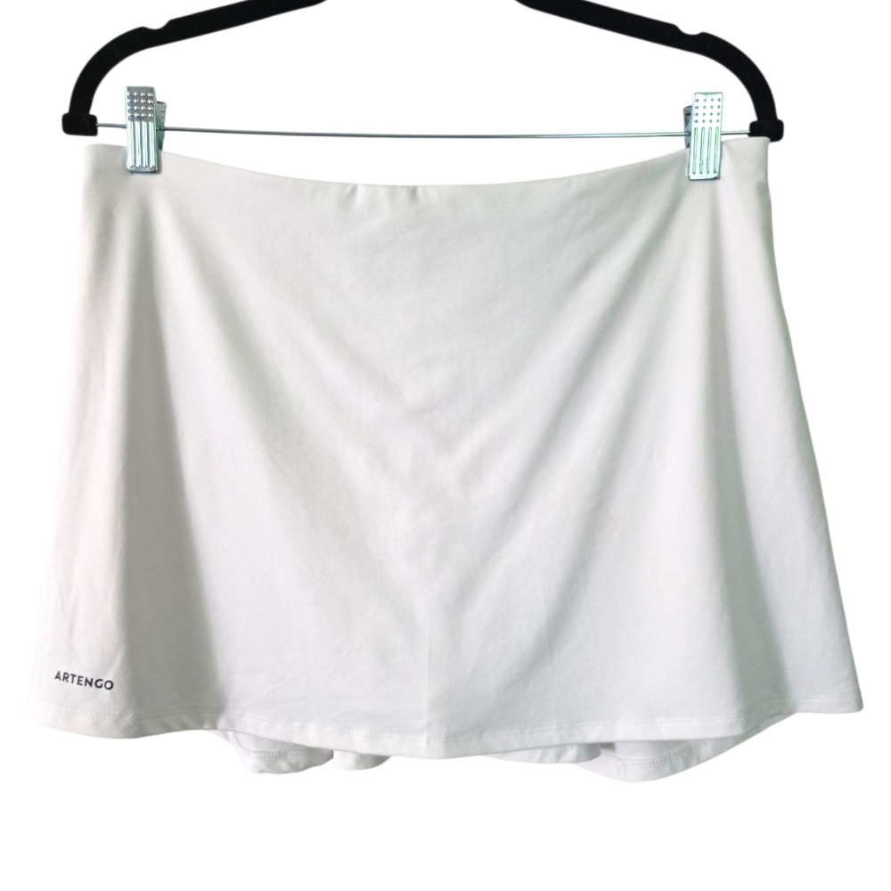 Artengo Decathlon White Quick Dry Tennis Skirt Active‎ Skort